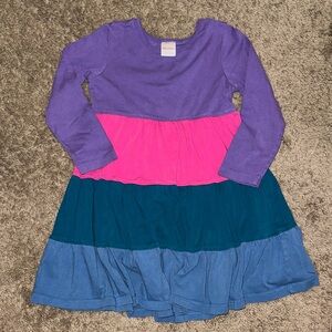 Hanna Andersson Twirl Power Colorblock Dress - Positively Purple